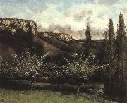 Gustave Courbet Garden oil painting
